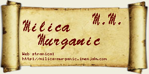 Milica Murganić vizit kartica